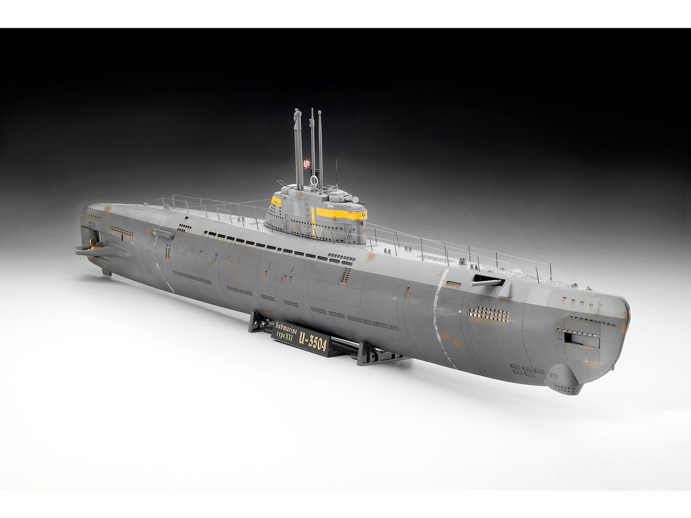 Revell - German Submarine Typ XXI, 1/144, 05177 цена и информация | Klotsid ja konstruktorid | kaup24.ee