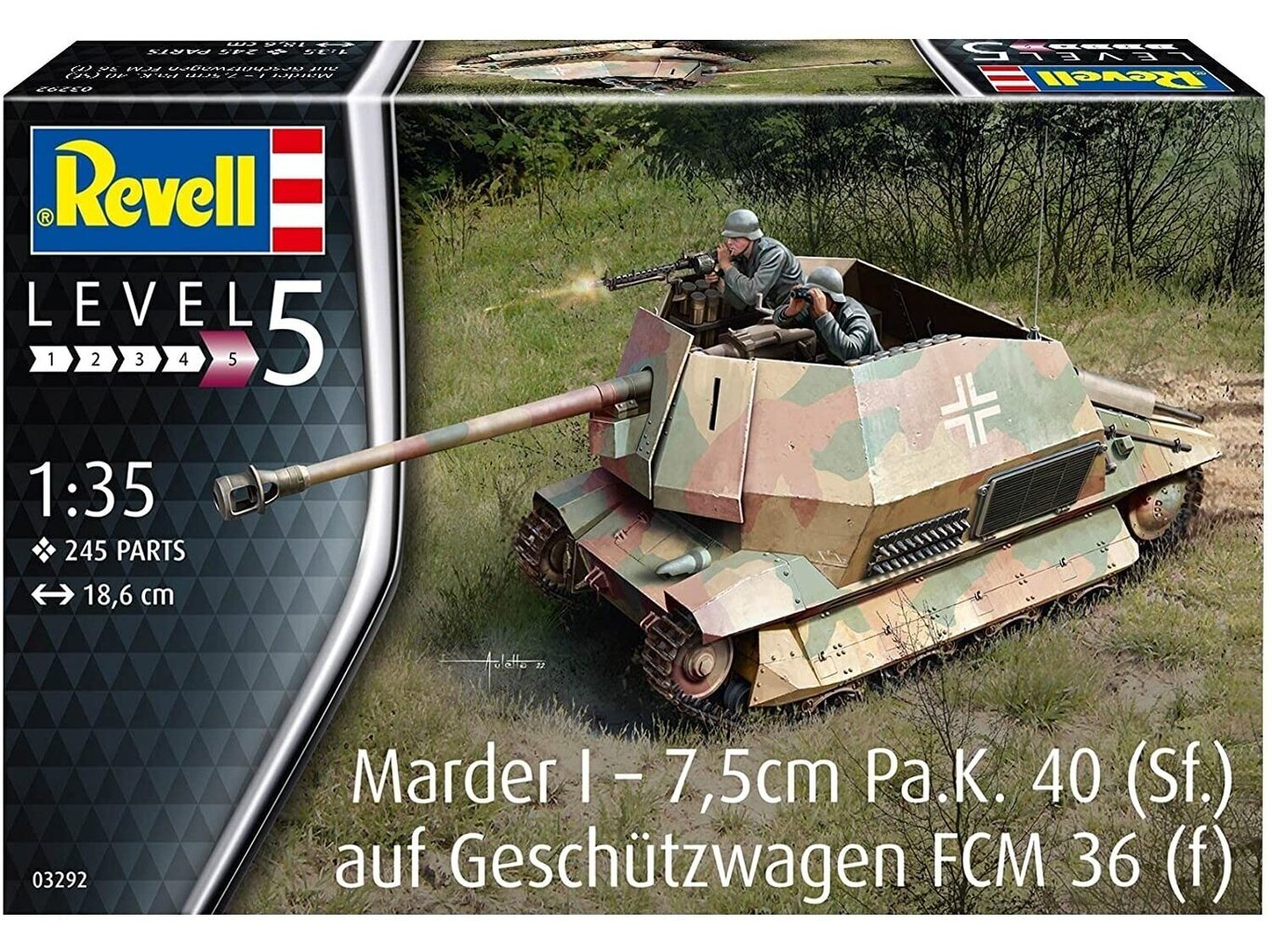 Revell - Marder I on FCM 36 base, 1/35, 03292 hind ja info | Klotsid ja konstruktorid | kaup24.ee