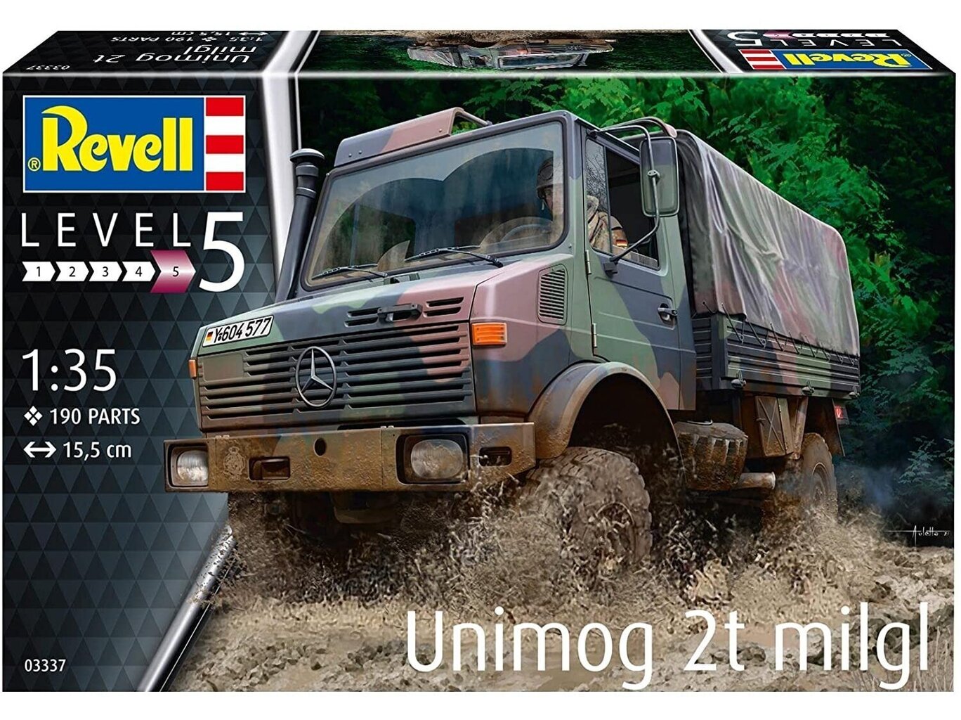 Revell - Unimog 2t milgl, 1/35, 03337 цена и информация | Klotsid ja konstruktorid | kaup24.ee