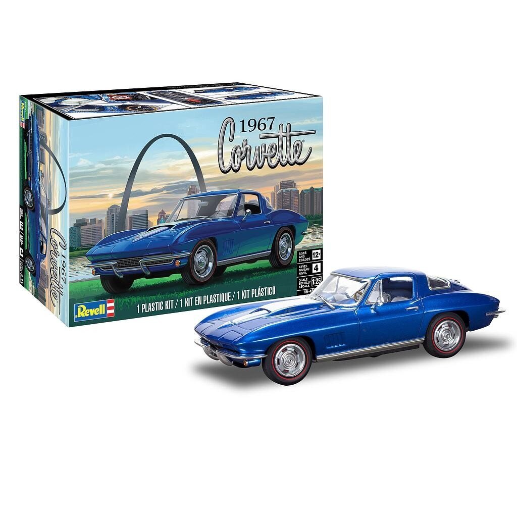 Revell - 1967 Corvette Sting Ray Sport Coupe 2N1, 1/25, 14517 hind ja info | Klotsid ja konstruktorid | kaup24.ee