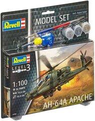 Revell - AH-64A Apache mudeli komplekt, 1/100, 64985 цена и информация | Конструкторы и кубики | kaup24.ee
