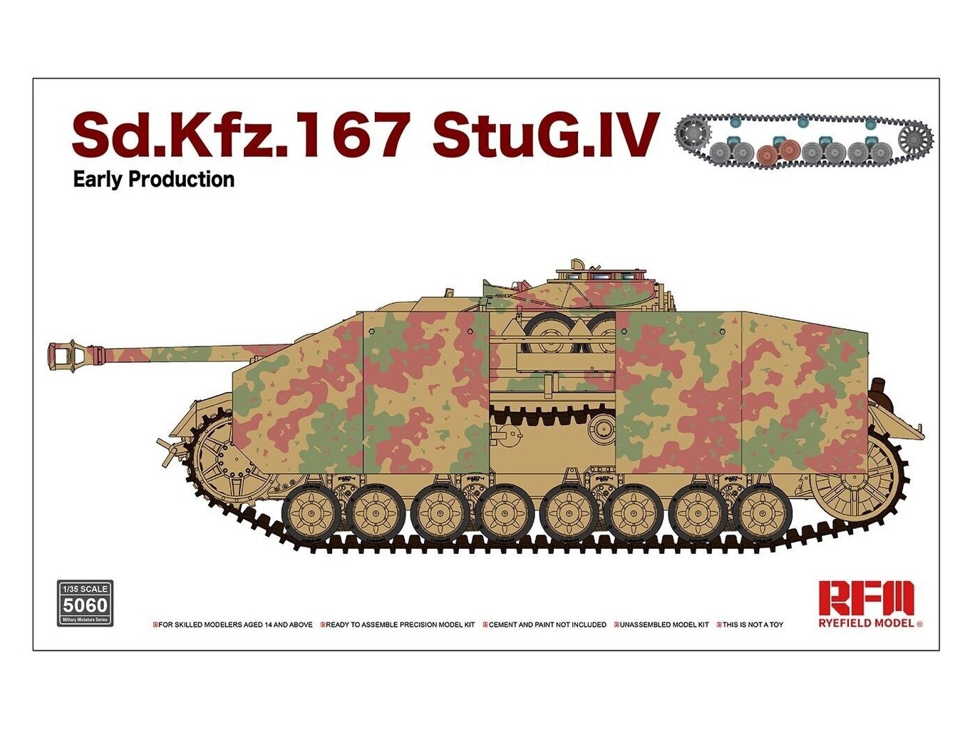 Rye Field Model - Sd.Kfz. 167 StuG IV Early Production, 1/35, RFM-5060 hind ja info | Klotsid ja konstruktorid | kaup24.ee