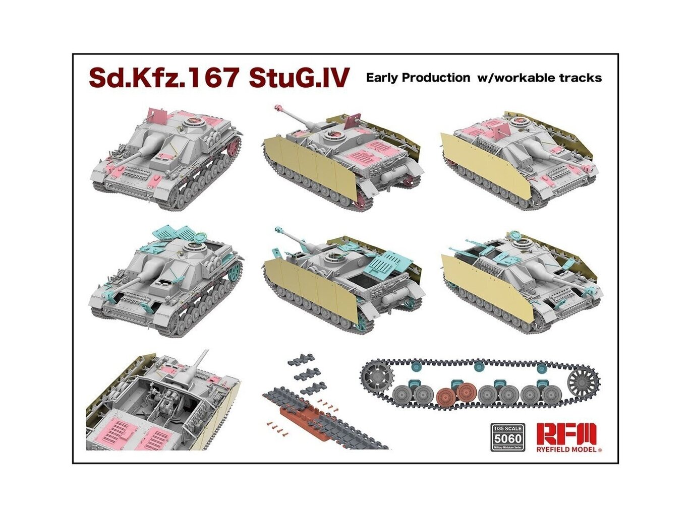 Rye Field Model - Sd.Kfz. 167 StuG IV Early Production, 1/35, RFM-5060 hind ja info | Klotsid ja konstruktorid | kaup24.ee