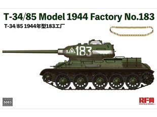 Rye Field Model - T-34/85 Model 1944 Factory No. 183, 1/35, RFM-5083 hind ja info | Klotsid ja konstruktorid | kaup24.ee