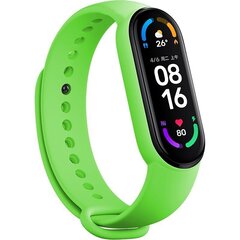 Käevõru Xiaomi Mi Band 5 / 6 jaoks, roheline hind ja info | Nutikellade ja nutivõrude tarvikud | kaup24.ee