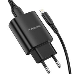 Зарядное устройство Borofone BN1 Innovative - USB - 2.1A, черное цена и информация | Зарядные устройства для телефонов | kaup24.ee