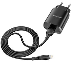 Зарядное устройство Borofone BN1 Innovative - USB - 2.1A, черное цена и информация | Зарядные устройства для телефонов | kaup24.ee