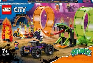 60339 LEGO® City Stunt Kaskaad trikiareen topeltsilmusega hind ja info | Klotsid ja konstruktorid | kaup24.ee