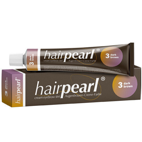 Hairpearl Cream Eyelash Tint No 3 tumepruun, 20ml hind ja info | Kulmuvärvid, -pliiatsid | kaup24.ee