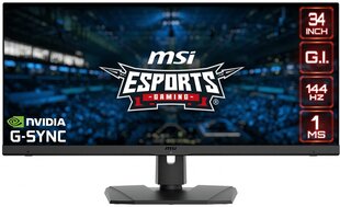 34" UltraWide Quad HD LCD monitor MSI Optix MPG341QR hind ja info | MSI Monitorid ja monitori kinnitused | kaup24.ee