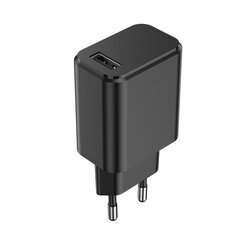 Setty charger 1x USB 3A black + USB-C cable 1,0 m цена и информация | Зарядные устройства для телефонов | kaup24.ee