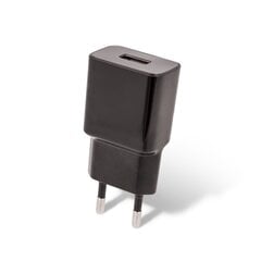 Setty charger 1x USB 1A black + microUSB cable 1,0 m NEW hind ja info | Mobiiltelefonide laadijad | kaup24.ee