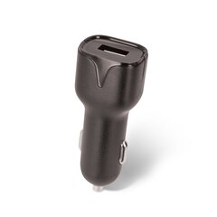 Setty car charger 1x USB 1A black + microUSB cable 1,0 m NEW цена и информация | Зарядные устройства для телефонов | kaup24.ee