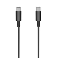 Setty cable USB-C - USB-C 1,0 m 3A black hind ja info | Mobiiltelefonide kaablid | kaup24.ee