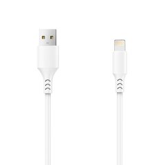 Setty cable USB - Lightning 1,0 m 2A white NEW цена и информация | Кабели для телефонов | kaup24.ee