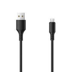 Кабель Setty USB - microUSB, 1.0 м 1А, черный НОВИНКА цена и информация | Кабели для телефонов | kaup24.ee