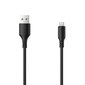 Setty cable USB - microUSB 1,0 m 1A black NEW hind ja info | Mobiiltelefonide kaablid | kaup24.ee