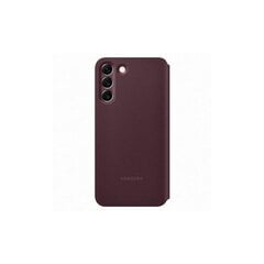 Чехол Clear View для Samsung Galaxy S22, бордовый цена и информация | Чехлы для телефонов | kaup24.ee