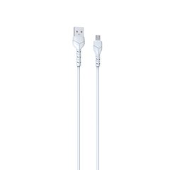 Devia Kintone cable USB - microUSB 1,0 m 2,1A white set 30 pcs V2 цена и информация | Кабели для телефонов | kaup24.ee