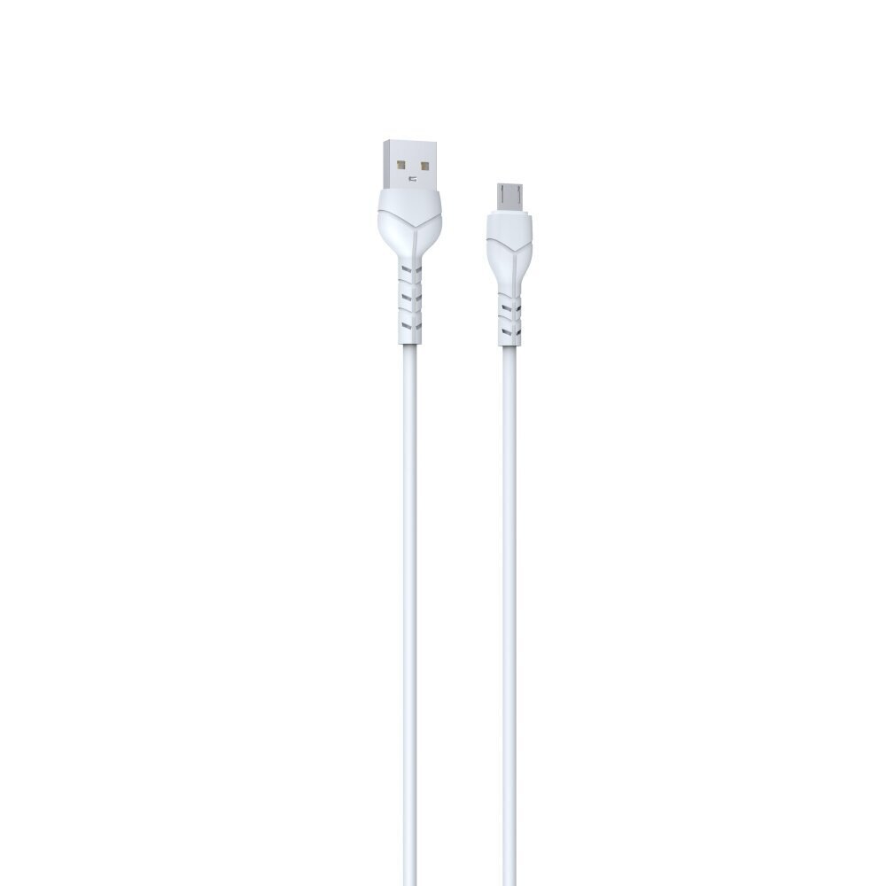 Devia Kintone cable USB - microUSB 1,0 m 2,1A white set 30 pcs V2 hind ja info | Mobiiltelefonide kaablid | kaup24.ee