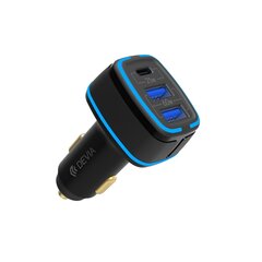 Devia car charger Extreme PD QC 3.0 85W 1x USB-C 2x USB black цена и информация | Дополнительные принадлежности | kaup24.ee