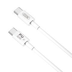 XO cable NB-Q190A USB-C - USB-C 1,0m 60W white цена и информация | Кабели для телефонов | kaup24.ee