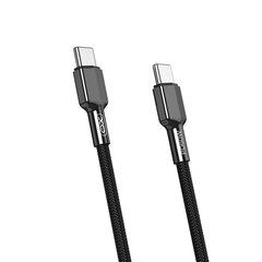 XO cable NB183B USB-C - USB-C 1,0m 60W black цена и информация | Кабели для телефонов | kaup24.ee