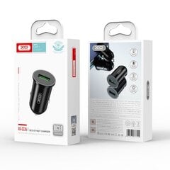 XO car charger CC35 QC 3.0 18W 1x USB black hind ja info | Mobiiltelefonide laadijad | kaup24.ee