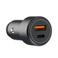 XO car charger CC42 PD QC 3.0 38W 1x USB 1x USB-C black hind ja info | Mobiiltelefonide laadijad | kaup24.ee