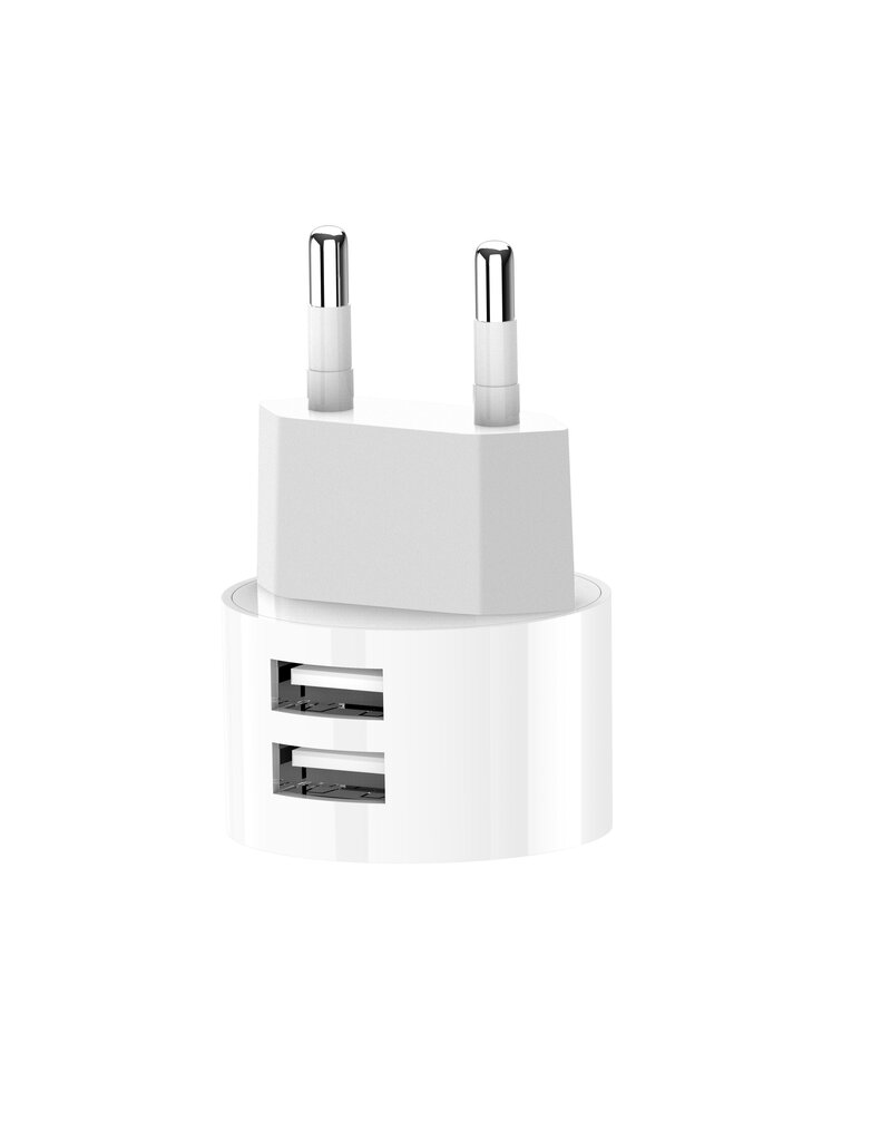 XO wall charger L62 2x USB 2,4A white hind ja info | Mobiiltelefonide laadijad | kaup24.ee