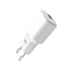 XO wall charger L73 1x USB 2,4A white цена и информация | Зарядные устройства для телефонов | kaup24.ee