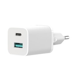 XO wall charger HN238A white 2USB QC3.0 / PD USB-C 30W hind ja info | Mobiiltelefonide laadijad | kaup24.ee