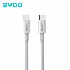 BWOO cable X192 USB-C - USB-C PD 1,0m 65W white цена и информация | Кабели для телефонов | kaup24.ee