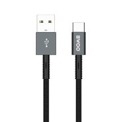 BWOO cable X211C USB - USB-C 1,0m 2,4A black цена и информация | Кабели для телефонов | kaup24.ee