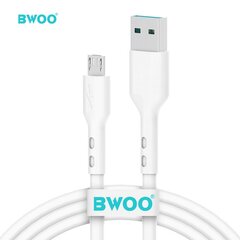 BWOO cable X172V USB - microUSB 1,0m 3A white цена и информация | Кабели для телефонов | kaup24.ee