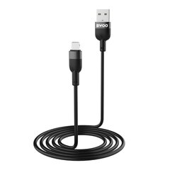 BWOO cable X230L USB - Lightning 1,0m 2,4A black hind ja info | Mobiiltelefonide kaablid | kaup24.ee