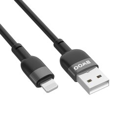 BWOO cable X230L USB - Lightning 1,0m 2,4A black hind ja info | Mobiiltelefonide kaablid | kaup24.ee