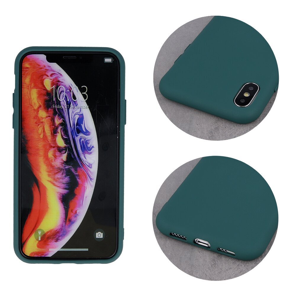 Silicon case for Samsung Galaxy A22 5G forest green цена и информация | Telefoni kaaned, ümbrised | kaup24.ee