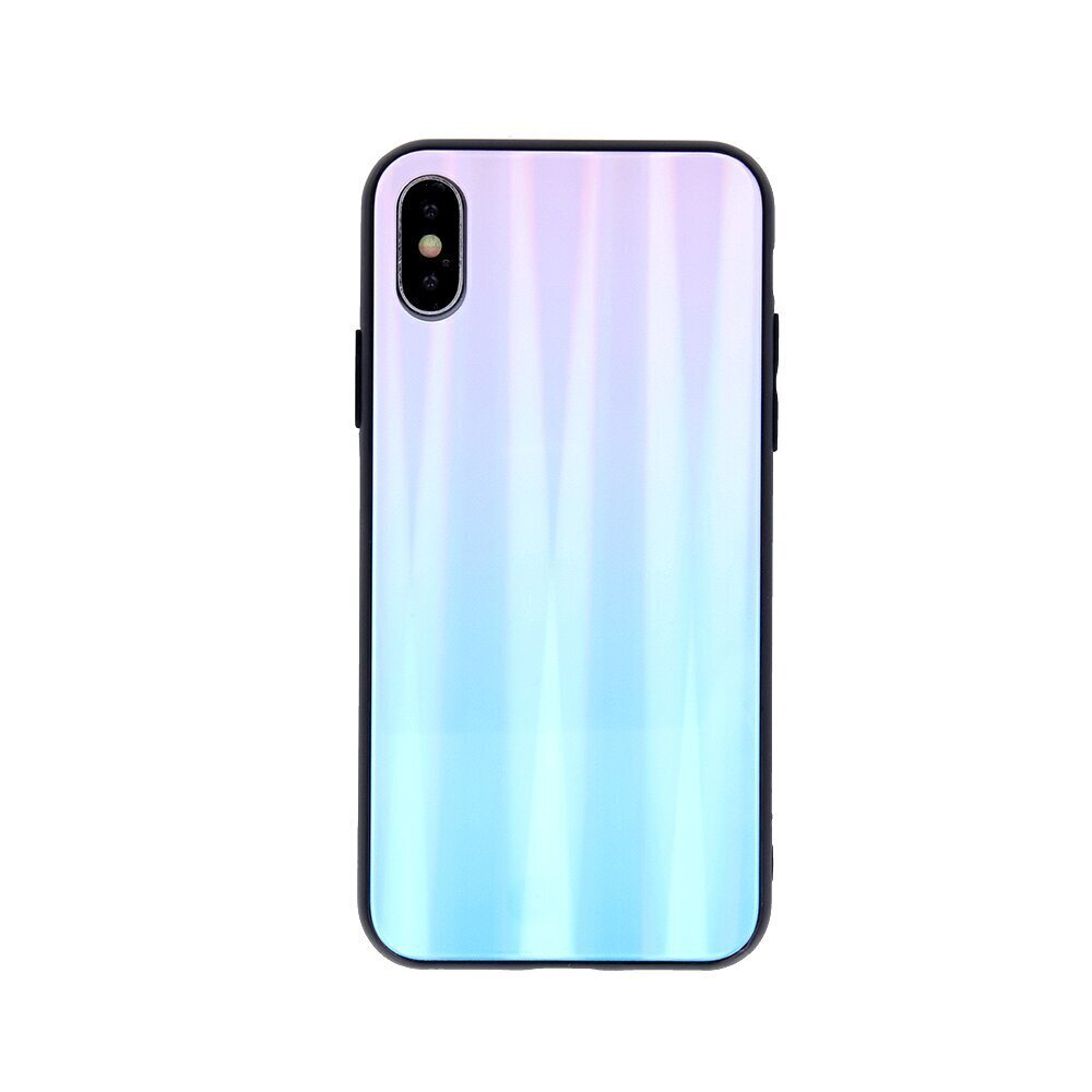 Aurora Glass case for Samsung Galaxy A22 4G blue-pink цена и информация | Telefoni kaaned, ümbrised | kaup24.ee