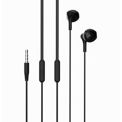 XO Wired earphones EP39 jack 3,5mm black цена и информация | Наушники | kaup24.ee