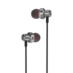 XO Wired earphones EP38 jack 3,5mm gray цена и информация | Наушники | kaup24.ee