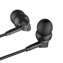 XO wired earphones EP33 jack 3,5mm black цена и информация | Наушники | kaup24.ee