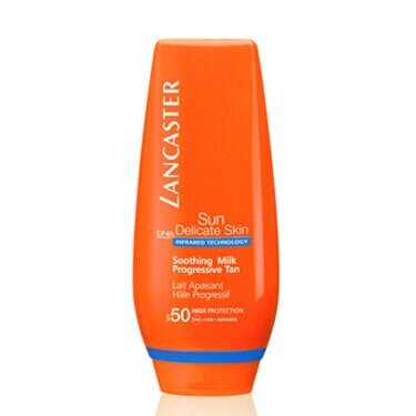 Päikesekaitsepiim kehale Lancaster Sun Delicate Skin SPF50 125 ml цена и информация | Päikesekreemid | kaup24.ee