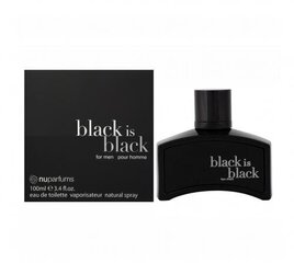 Аромат для мужчин Nuparfums Black is Black, EDT, 100 мл цена и информация | Мужские духи | kaup24.ee