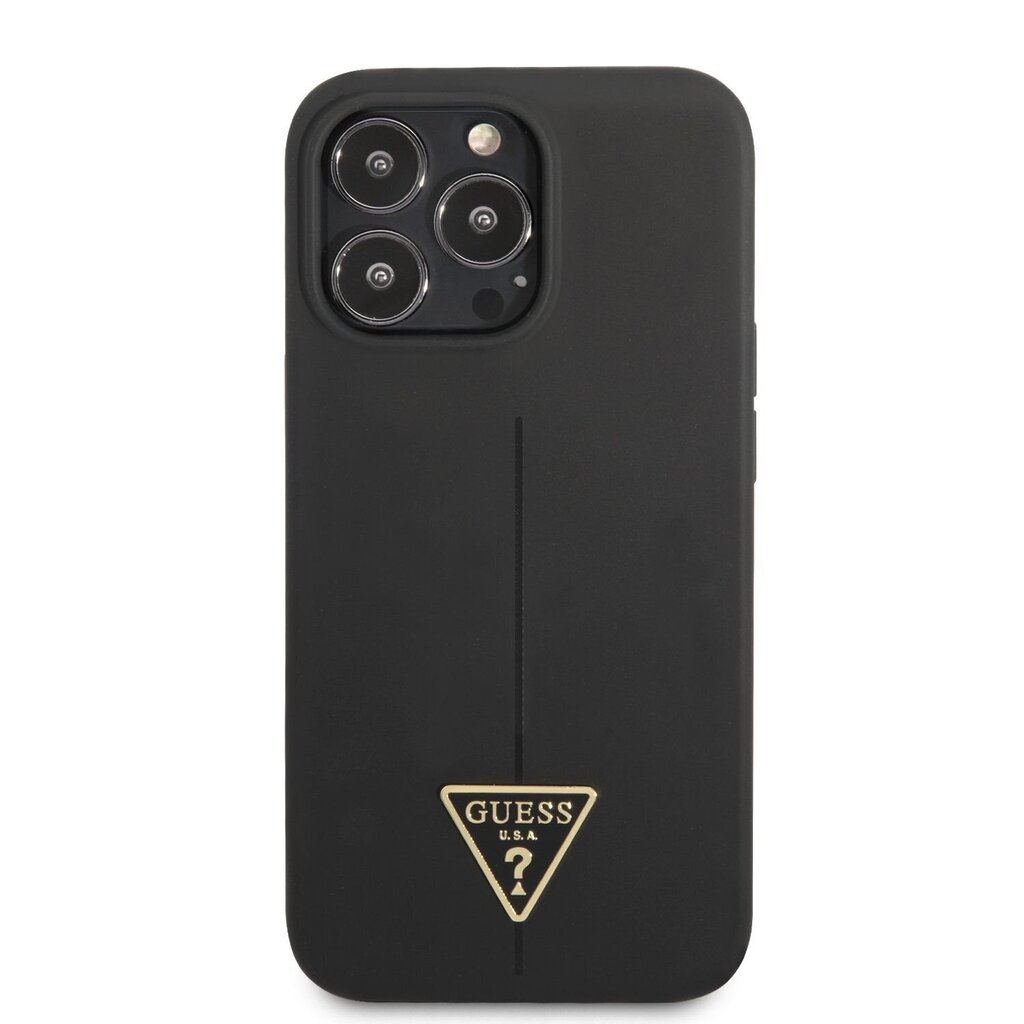 Guess Silicone Line Triangle Case for iPhone 13 Pro Black цена и информация | Telefoni kaaned, ümbrised | kaup24.ee