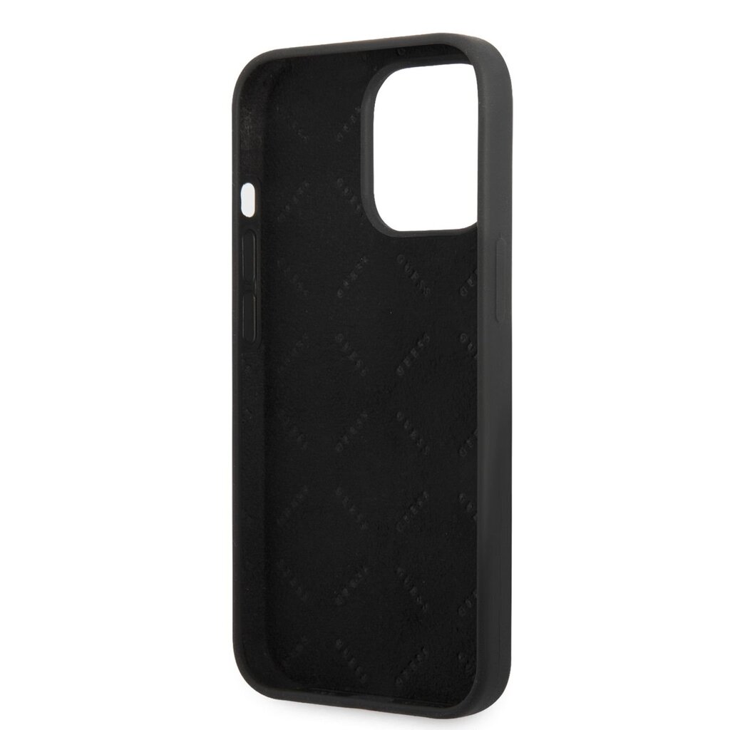 Guess Silicone Line Triangle Case for iPhone 13 Pro Black цена и информация | Telefoni kaaned, ümbrised | kaup24.ee