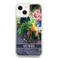 Guess Liquid Glitter Flower Case for iPhone 13 mini Blue цена и информация | Telefoni kaaned, ümbrised | kaup24.ee