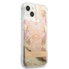 Guess Liquid Glitter Paisley Case for iPhone 13 mini Gold цена и информация | Чехлы для телефонов | kaup24.ee