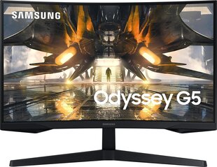 27" Nõgus Quad HD LED monitor Samsung Odyssey G5 LS27AG550EUXEN цена и информация | Мониторы | kaup24.ee