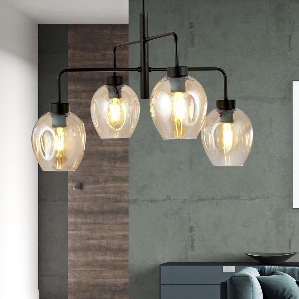 Emibig lamp valgusti Lukka 4 Black/Amber цена и информация | Rippvalgustid | kaup24.ee